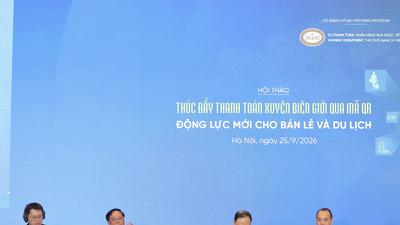 Các diễn giả thảo luận tại Hội thảo “Thúc đẩy thanh toán xuyên biên giới qua mã QR: Động lực mới cho bán lẻ và du lịch” 