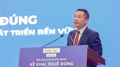 Ông Nguyễn Hồng Sâm, Tổng giám đốc Cổng Thông tin điện tử Chính phủ phát biểu tại Hội thảo chiều 12/3.