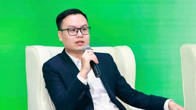 Ông Đỗ Thanh Lâm, Chuyên viên Vụ Pháp chế, Bộ Tài chính phát biểu tại Hội thảo sáng 14/10 - Ảnh: Chí Cường