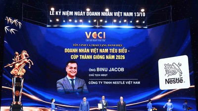 Tổng giám đốc Nestlé Việt Nam được vinh danh Top 100 Doanh nhân tiêu biểu toàn quốc 
