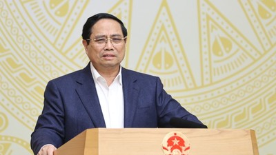  Thủ tướng Phạm Minh Chính, Trưởng Ban Chỉ đạo quốc gia về dữ liệu, chủ trì phiên họp lần thứ nhất của Ban Chỉ đạo. Ảnh: VGP.