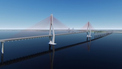 Phối cảnh cầu Cát Lái nối TP.HCM với Đồng Nai. 