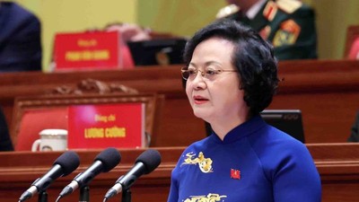 Phó thủ tướng Phạm Thị Thanh Trà trình bày tham luận - Ảnh: TTXVN. 