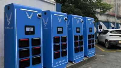 Tủ đổi pin của Vinfast