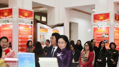 Các đại biểu tham quan triển lãm - Ảnh: VGP