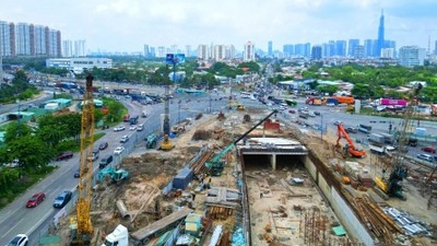 Nút giao An Phú do Ban Quản lý dự án đầu tư xây dựng các công trình giao thông TP.HCM cũ làm chủ đầu tư - Ảnh: Lê Toàn