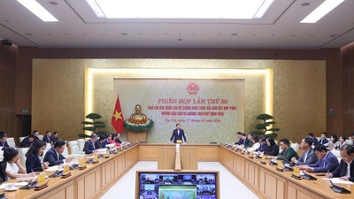 Phó Thủ tướng Trần Hồng Hà chủ trì cuộc họp. Ảnh: VGP.