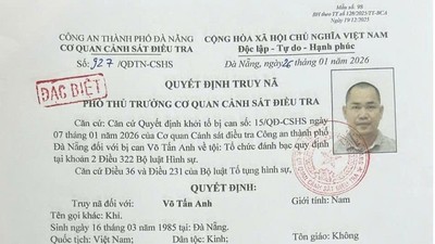 Cơ quan Cảnh sát điều tra, Công an TP. Đà Nẵng truy nã đặc biệt đối tượng Võ Tấn Anh (sinh năm 1985, trú phường Hòa Cường, Đà Nẵng). 