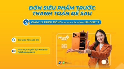 Giảm ngay 1,5 triệu đồng khi mua trả góp iPhone 17 bằng thẻ tín dụng PVcomBank