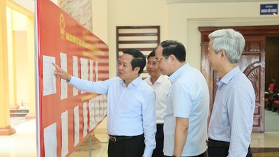 Hưng Yên: Kiểm tra công tác chuẩn bị bầu cử tại cơ sở 