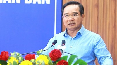 Chủ tịch UBND TPHCM Nguyễn Văn Được phát biểu tại hội nghị.