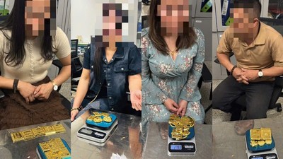 Các đối tượng cùng tang vật. Ảnh: CHQ.