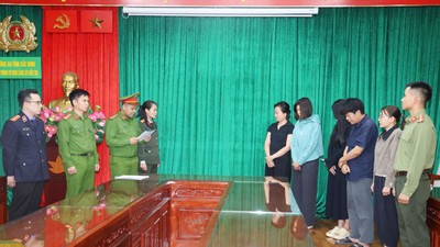 Các đối tượng bị khởi tố trong vụ án. Ảnh: CABN