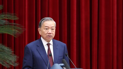 Tổng Bí thư Tô Lâm chủ trì và phát biểu bế mạc Hội nghị (Ảnh: VGP)