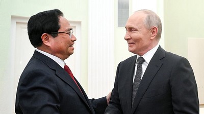 Thủ tướng Phạm Minh Chính hội kiến Tổng thống Liên bang Nga Vladimir Putin - Ảnh: VGP.