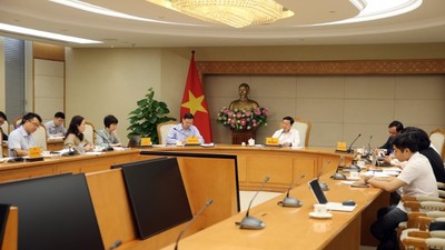 Phó Thủ tướng Trần Hồng Hà chủ trì cuộc họp. Ảnh: VGP.