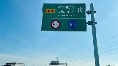 Một đoạn cao tốc Mỹ Thuận - Cần Thơ.