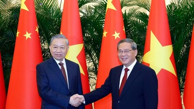 Tổng Bí thư, Chủ tịch nước Tô Lâm hội kiến Thủ tướng Quốc vụ viện Trung Quốc 