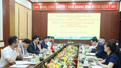 UBND tỉnh Hưng Yên tiếp và làm việc với đoàn công tác của Đại sứ quán Hoa Kỳ tại Việt Nam 