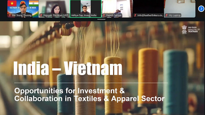 Việt Nam và Ấn Độ đang thúc đẩy thực thi sáng kiến sáng kiến hợp tác nhằm hình thành khu công nghiệp dệt may tích hợp. 