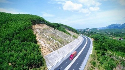 Một đoạn cao tốc Bắc Giang - Lạng Sơn. 