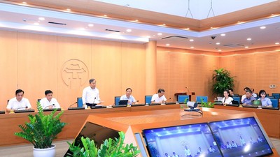 Chủ tịch UBND TP. Hà Nội Vũ Đại Thắng yêu cầu các phường, xã tiếp tục tập trung tối đa nguồn lực, đẩy nhanh tiến độ GPMB theo các mốc đã đề ra.