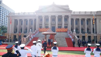 Lễ đón trọng thể Tổng Bí thư, Chủ tịch nước Tô Lâm thăm cấp Nhà nước Sri Lanka 