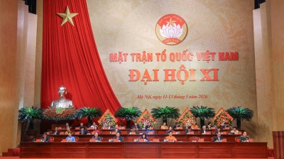 Đoàn Chủ tịch điều hành Đại hội. Ảnh: Quang Vinh.