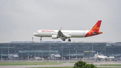 Một tàu bay A321 của của Sun PhuQuoc Airways. 