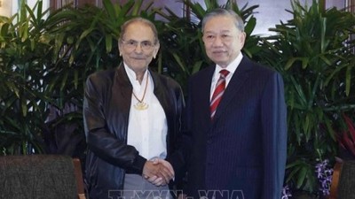 Tổng Bí thư, Chủ tịch nước Tô Lâm gặp Tổng thống Timor-Leste Jose Ramos-Horta. Ảnh: Thống Nhất/TTXVN