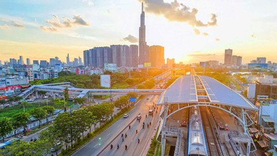 Gói tín dụng 5 tỷ bảng Anh có thể cung cấp bảo lãnh tài chính cho các dự án đường sắt đô thị tại TP.HCM. Ảnh: Lê Toàn. 