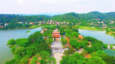 Dự án tu bổ, tôn tạo và phát huy giá trị khu di tích đền Kiếp Bạc có tổng vốn đầu tư hơn 1.156 tỷ đồng. Ảnh: Thành Chung 