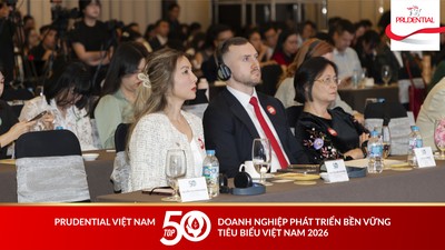 Bà Nguyễn Liên Phương, Phó Tổng Giám đốc Tuân thủ và Rủi ro Prudential Việt Nam tại Hội nghị Thượng đỉnh “Cuộc Đại Chuyển đổi 3P”
