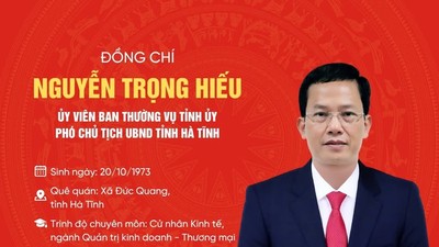 Hà Tĩnh bầu thêm chức danh Phó Chủ tịch UBND tỉnh đối với ông Nguyễn Trọng Hiếu