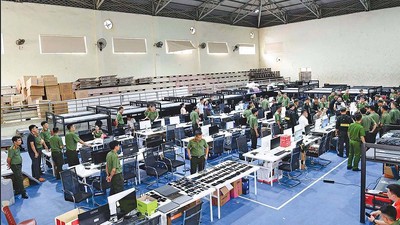 Một căn cứ tội phạm online chưa kịp vận hành bị Công an tỉnh Phú Thọ triệt phá tháng 6/2026