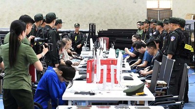 Một hang ổ lừa đảo trực tuyến chưa kịp vận hành bị Công an tỉnh Phú Thọ triệt phá vào tháng 6/2026 (Ảnh: Công an tỉnh Phú Thọ)
