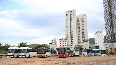 Để phục vụ Năm du lịch Quốc gia 2026, UBND phường Quy Nhơn Nam triển khai quản lý bãi đậu xe miễn phí từ 16 chỗ trở lên tại khu đất K200. Ảnh: UBND phường Quy Nhơn Nam.