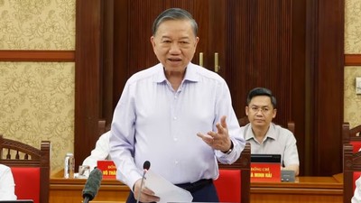 Tổng Bí thư, Chủ tịch nước chủ trì phiên họp Ban Chỉ đạo Trung ương về phát triển khoa học, công nghệ, đổi mới sáng tạo và chuyển đổi số - Ảnh: TTXVN