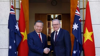 [Ảnh] Tổng Bí thư, Chủ tịch nước Tô Lâm hội đàm chính thức với Thủ tướng Australia 