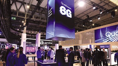 Qualcomm quảng cáo công nghệ 6G thu hút đông đảo khách tham quan tại MWC 2026