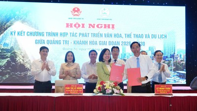 Quảng Trị - Khánh Hòa ký kết hợp tác toàn diện văn hoá thể thao du lịch 