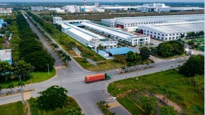 Tỉnh Đồng Tháp hiện có 6 KCN đang hoạt động. Trong ảnh: Một góc KCN Long Giang