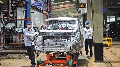 Các tập đoàn toàn cầu tiếp tục duy trì và mở rộng quy mô hoạt động tại Việt Nam. Trong ảnh: Nhà máy lắp ráp ô tô của Ford Việt Nam. Ảnh: Đức Thanh 