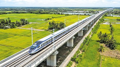 Phối cảnh tuyến đường sắt TP.HCM - Cần Thơ