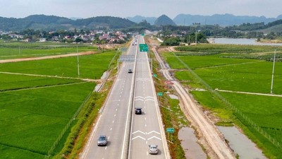 Một đoạn cao tốc Mai Sơn - Quốc lộ 45.