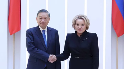 Tổng Bí thư, Chủ tịch nước Tô Lâm và Chủ tịch Hội đồng Liên bang Nga Valentina Matvienko - Ảnh: TTXVN