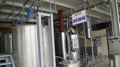 Hệ thống hòa tách dây chuyền thử nghiệm. Ảnh: Minh Anh