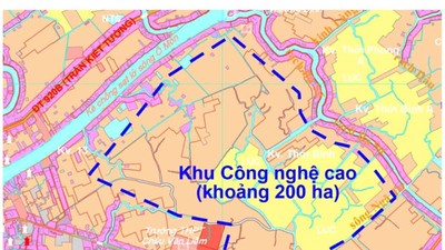 Khu Công nghệ cao Cần Thơ có quy mô diện tích 200 ha thuộc địa bàn phường Ô Môn