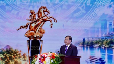 Phó Thủ tướng Thường trực Chính phủ Phạm Gia Túc phát biểu tại buổi lễ - Ảnh: chinhphu.vn