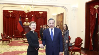 Tổng Bí thư, Chủ tịch nước Tô Lâm tiếp Thủ tướng Công quốc Liechtenstein.